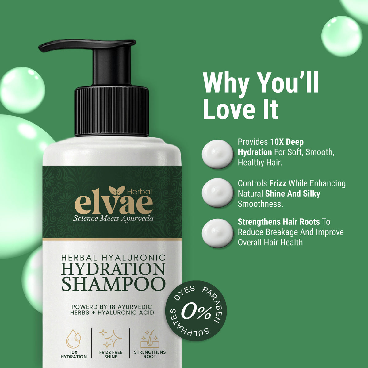 HERBAL HYALURONIC HYDRATION SHAMPOO