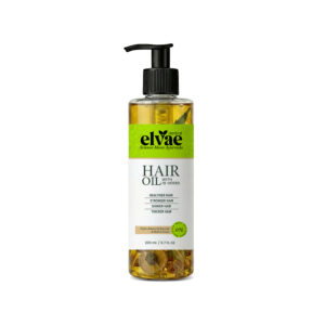 Home hair oil with 18 herbs