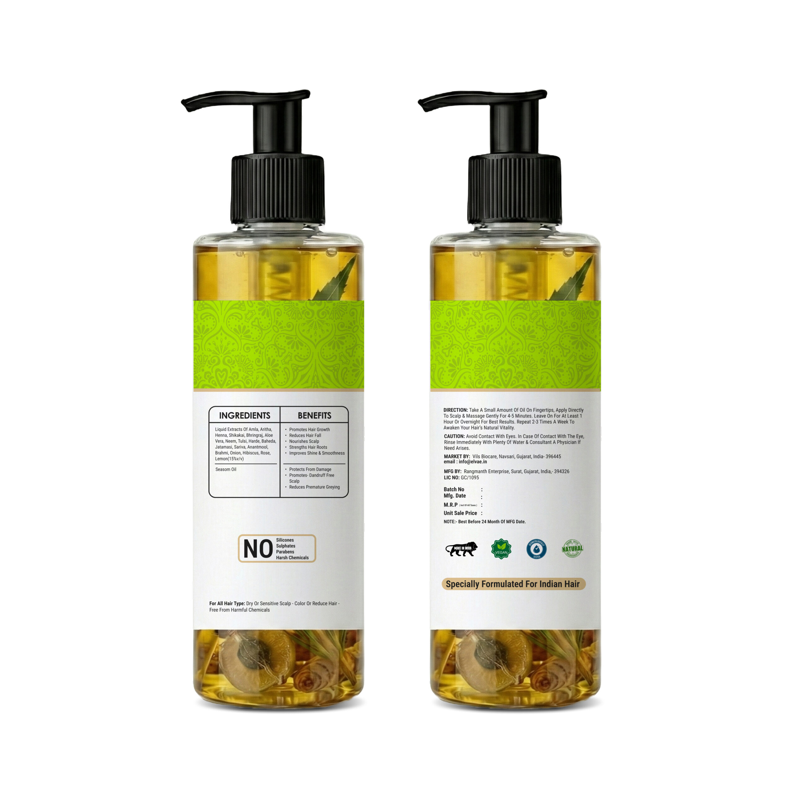 hair oil with 18 herbs hair oil with 18 herbs