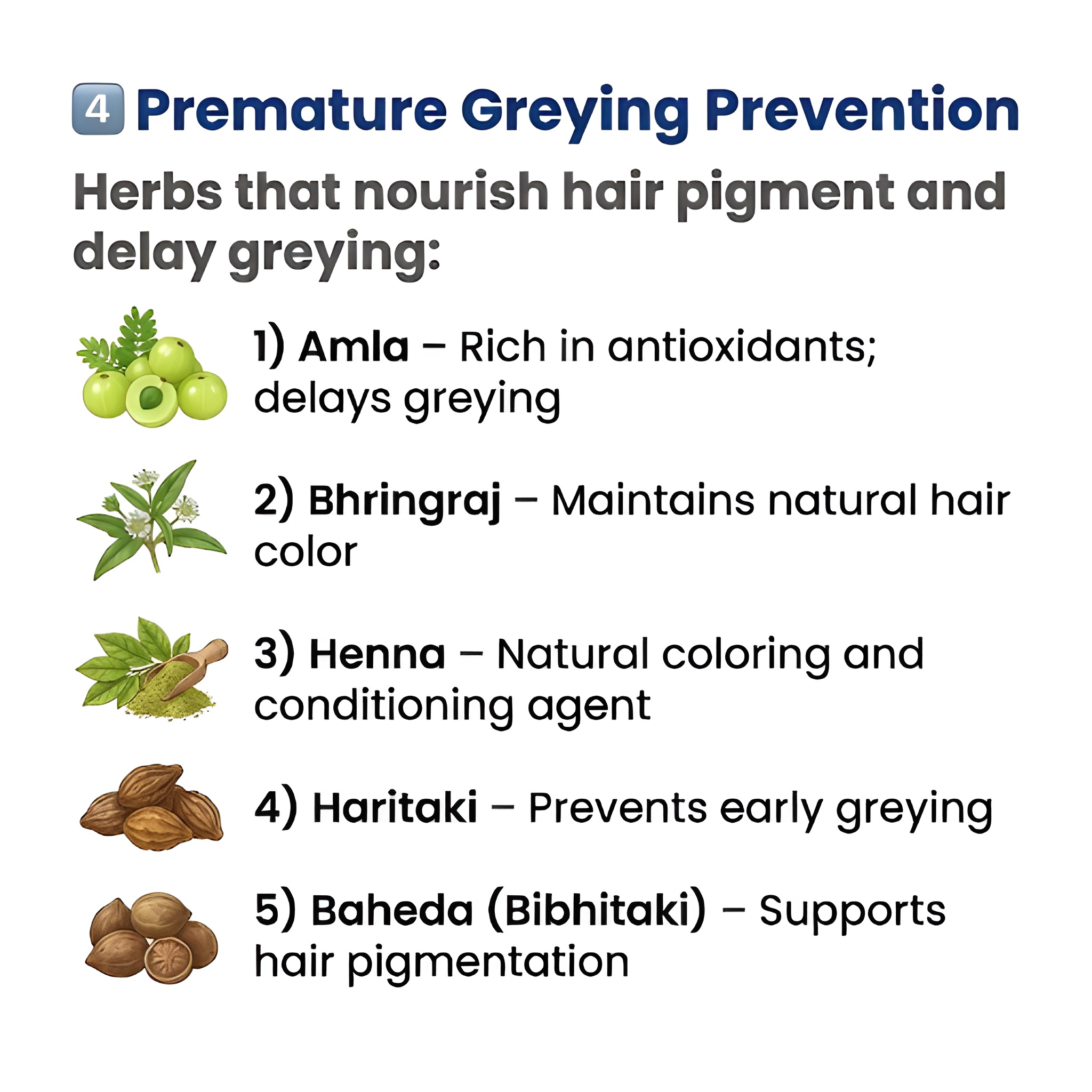 premature greying prevention